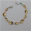 BRACCIALE DA DONNA A MAGLIA IN ORO GIALLO E BIANCO 18KT 750 5,3 GRAMMI (2443)