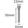 Punta di rettifica diamantata di alta qualit�� per trapano in pietra 6 mm gambo