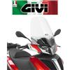 GIVI Parabrezza trasparente PIAGGIO Mp3 Yourban 125-300 2017 2018 GIVI