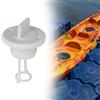 Tappo di scarico della barca adatta a 1 pollice di scarichi 6,6x4,3 cm