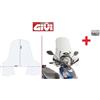 GIVI Parabrezza CON KIT DI MONTAGGIO trasparente SYM Symphony 125 EU5 2020