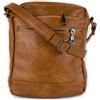 Emila Borsello Uomo color cuoio Tracolla Borsa lavoro Vintage Messenger Casual viaggio