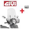 GIVI Parabrezza completo attacchi YAMAHA D'elight 125 2021 2022 2023 2024 givi