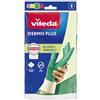 Vileda 145869 Dermo Plus Guanti Casalinghi in Nitrile,Taglia S, Verde