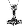 VCCWYQK Mjolnir - Collana con ciondolo a forma di martello Thor per ceneri p
