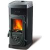 Nordica Stufa a Legna NORDICA SUPER JUNIOR in acciaio Smaltato da 5kw 143 m3 Colore Nera