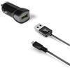 Celly Caricabatteria auto/Car charger USB-A to Micro-Usb