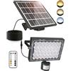 CLY Luce Solare Led Esterno Con Sensore Di Movimento 30W, 2600LM Faretti Solari a Le