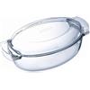 Pyrex Casseruola Vetro borosilicato (38x23cm) ovale con coperchio Trasparente