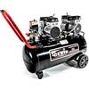 CEVIK PRO - CA-PRO6SILENT - Compressore d'Aria Silenzioso - 62 dB - Capacità 6 Litri - Motore 1HP - Pressione Max 8 Bar - Portata 110 l/min - Senza Olio - Senza Manutenzione - Compatto e Portatile