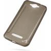 Cover per Alcatel One Touch POP C7 - Custodia Silicone TPU Nero Fumè Trasparente