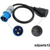 Adattatore Spina Schuko 230V 16A a Presa CEE Cavo 3G2.5 30cm Campeggio Caravan