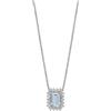 Comete Collana Donna COMETE Oro Diamanti Acquamarina Ottagonale codice GLQ308