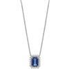 Comete Collana Donna COMETE Oro Diamanti Zaffiro Ottagonale codice GLB1662