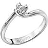 Comete Anello SOLITARIO Donna COMETE Cuori in Oro 18kt Diamante 10 P.Ct. codice ANB1581