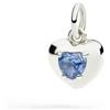 DoDo Ciondolo Dodo Cuore Oro Bianco Zaffiro Azzurro Sintetico DMC6009-HEART-SZAAG