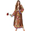 Costume da hippie per donna, gilet con nappa, costume da hippy per ragazze, anni