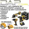 DeWALT - KIT 18V DCK353XP2T-IT composto da 3 utensili+Punte e dischi IN OMAGGIO!