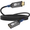 Lumivtx Cavo di prolunga HDMI,cavo da 1m 10K 8K@60 Hz 4K@120Hz/144Hz,cavo HDMI 2.1 48Gbp