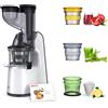 Imetec Succovivo Pro 2000 Estrattore di Succo Spremitura a Freddo 48 Giri/Min 100%