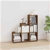 vidaXL Libreria a Scala Rovere Marrone 107 cm in Legno Multistrato