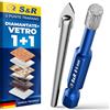 S&R Punta Diamantata per Gres 6mm con Punta Centraggio Guida. Foretto Diamantato