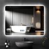 Litglobe Specchio Bagno con Luce 80x60cm Specchiera Bagno Specchio LED con