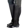 HKM SPORTS EQUIPMENT HKM 9857 Reitletten Reitchaps Beinchaps Minichaps Chaps Kinder 4-12 XS-XL, Pantaloni Unisex-Adulto, Nero, 6