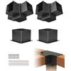 VEVOR Kit Staffe per Pergolato, ca. 152 x 152 mm, Adatto per Interna 14x14 cm, 4 Pezzi a 4 Vie, Kit Base per Pali in Legno, Travi in Legno di Facile Installazione per Gazebo, Pergola da Giardino