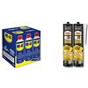 WD-40 Bundle WD-40 MUP Lubrificante Spray 400 ml X6 & PATTEX Millechiodi Forte&Rapido 400g Bipacco