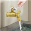 Rubinetto per acqua da esterno Dn15 con rubinetto in ottone con serratura da