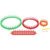 4pcs / set rotondo ovale lana maglia telaio sciarpa scialle maglione fai da te
