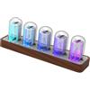 Nixie Tube Clock Supporto in legno creativo Calibrazione del tempo Orologio