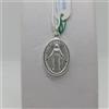 CIONDOLO MEDAGLIA SACRA MADONNA MIRACOLOSA IN ARGENTO 925 (0539)