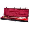Crossrock Custodia in ABS per Fender Jazz & Precision | Finitura opaca | Interno in velluto bordeaux | Serratura TSA - Premium Molded Series