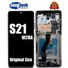 SAMSUNG S21 ULTRA G998 Display Pari Original Size LCD Touch Schermo Fram Silver