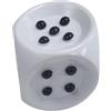 Dadi tattili bianchi, dadi Braille, gioco da tavolo, con puntini in rilievo, per