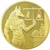 Collezione di monete commemorative di Anubis in Egitto placcate in oro
