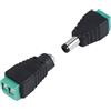 No 2 prese e femmina da 5,5 mm x 2,1 mm, presa di corrente EU per tele1384