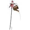 Luce solare per annaffiatoio di Babbo Natale, decorazione natalizia, resistente