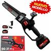 LISAM SG21 MOTOSEGA POTATORE SEGHETTO POTATURA 600W COMPLETA DI 2 BATTERIE 4Ah