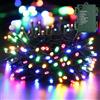 Brizlabs Luci Natale Colorato, BrizLabs 20M 200 LED Catena Luci Batteria Albero di Natale
