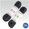 Crazystock selected 12x Bundle Lacci Scarpone Cm. 90 Pi-Nero