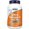 NOW FOODS Ultra Omega-3 fish oil 180 perle - 500 EPA - 250 DHA