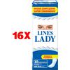 Lines 16 X Lines Lady Normale Anatomico 10 Pz. Assorbenti Morbido E Assorbente
