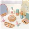 Kit per Il Trucco con Specchio E Pettine per Bambini, per Bambine E Principesse
