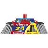 Vileda Scopa 2In1 Classica Rossa Nera Con Spazzole Grigie