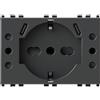 4box - Presa multipla da incasso USB P503 compatibile Vimar® Arkè™, con 4 prese elettriche e 2 porte USB-C 3.0 per ricarica rapida. Installabile in scatola 503. Colore Grigia