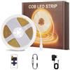 PSTAR Striscia LED COB 4 metri 24V, Striscia LED Bianco Caldo 2700K, 320LEDs/m,