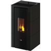 Cadel Stufa pellet 7kW CRISTAL 7 T2 Antracite 5 stelle Classe A+ 7025044
